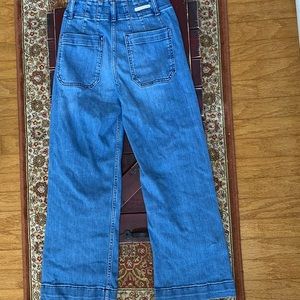 Pilcro The Skipper Cropped Wide Leg Jeans, Anthropologie Size 25 SOFT jeans